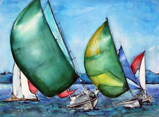 Segelboote am Chiemsee